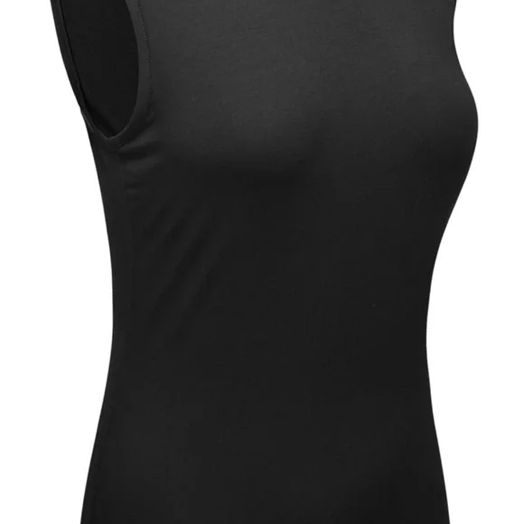 Women's Sleeveless Turtleneck T-Shirt - Picture 2 of 6